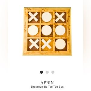 AERIN Shagreen Tic Tac Toe Set